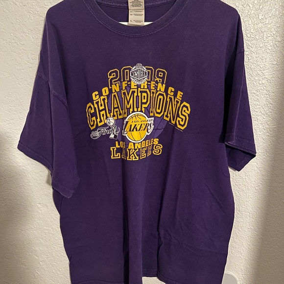 2009 Conference Champions LA Lakers Purple T.shirt Size XL - Picture 1 of 4